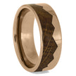 Rose Gold and Wood Wedding Bands