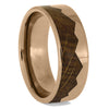 Rose Gold and Wood Wedding Bands