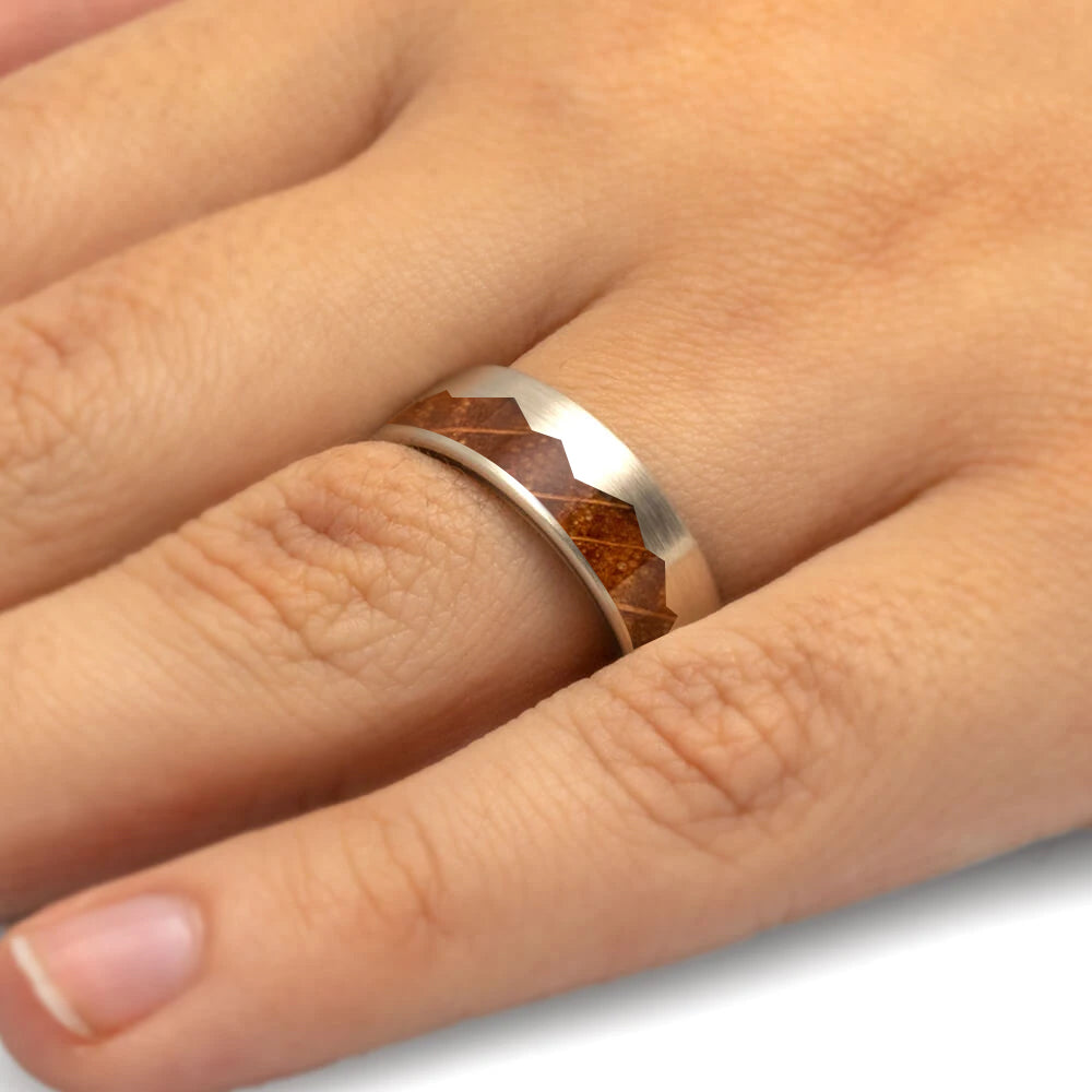 Rose gold mountain on sale ring