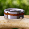 Tungsten Men's Wedding Band With Ironwood - Jewelry by Johan