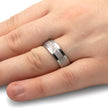 Men's Meteorite Ring With Tungsten or Titanium Band-2713 - Jewelry by Johan