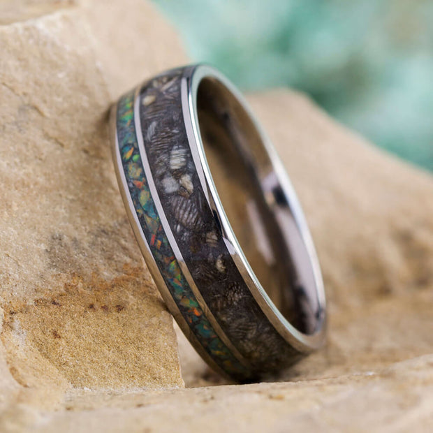 Horse Memorial Ring With Hoof