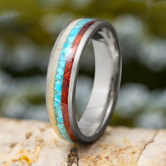Turquoise Engagement & Wedding Rings - Jewelry by Johan