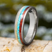 Titanium Ring With Three Inlays