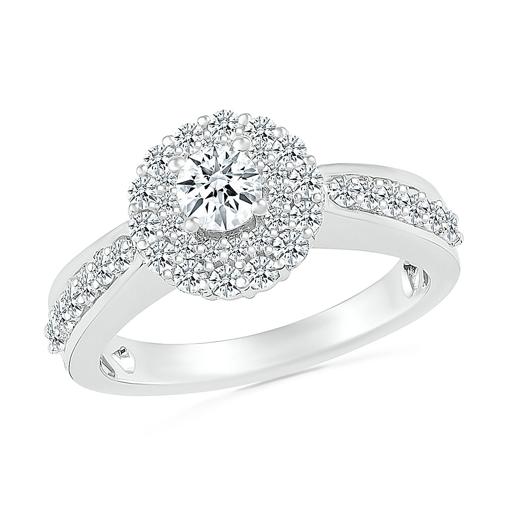 Diamond Double Halo Circle Ring | Dalgleish Diamonds » Dalgleish Diamonds