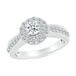 Double Halo Engagement Ring