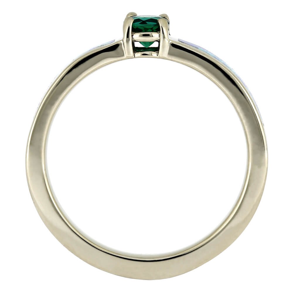 Solitaire Emerald Engagement Rings