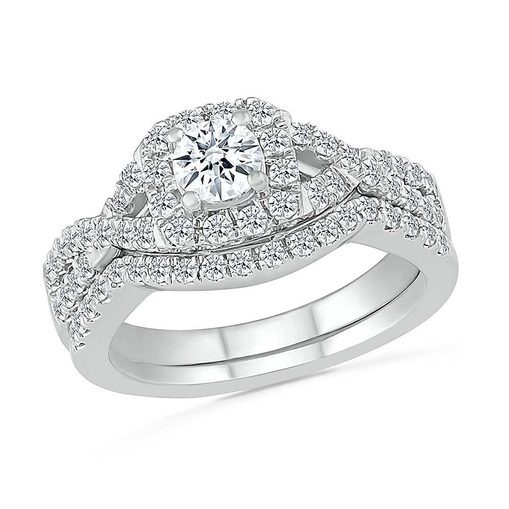  Engagement Ring for Women Bridal Sets 1Ct Round