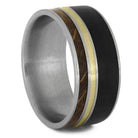 Whiskey Barrel, Blackwood Gold Pinstriped Ring - Jewelry by Johan