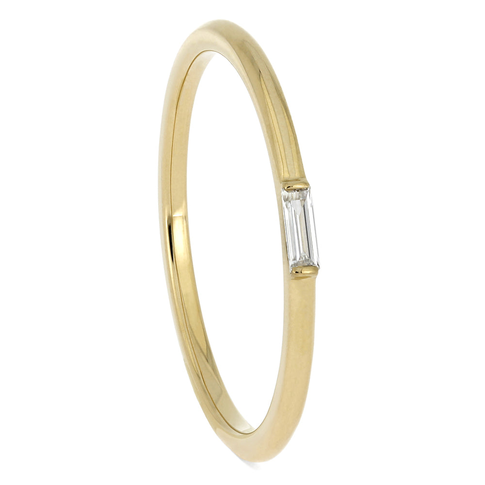 Thin Yellow Gold Wedding Bands