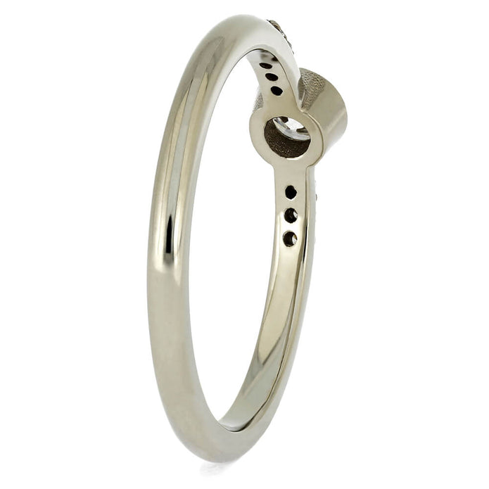 Polished Gold Engagement Ring with a Solitaire Diamond - Jewelry by Johan