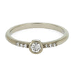 Polished Gold Engagement Ring with a Solitaire Diamond - Jewelry by Johan