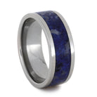 Lapis Lazuli Men's Wedding Band In Titanium, Size 12-RS9212 - Jewelry by Johan