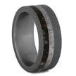 Meteorite and Dinosaur Bone Men's Wedding Band