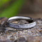 Women's Meteorite Wedding Band, 3mm Ring - Jewelry by Johan
