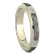 Diamond Wedding Band with Meteorite and Dinosaur Bone-3179 - Jewelry by Johan