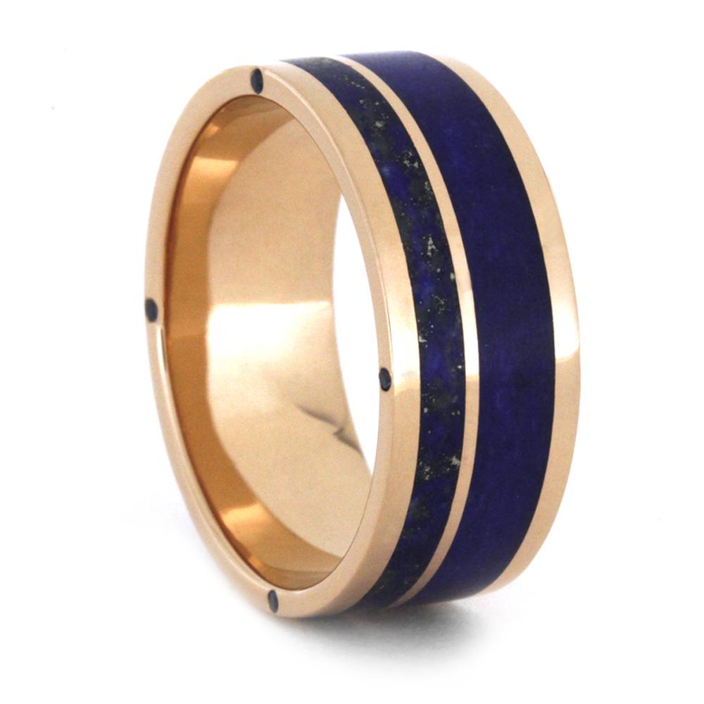 Lapis Lazuli Wedding Ring Set