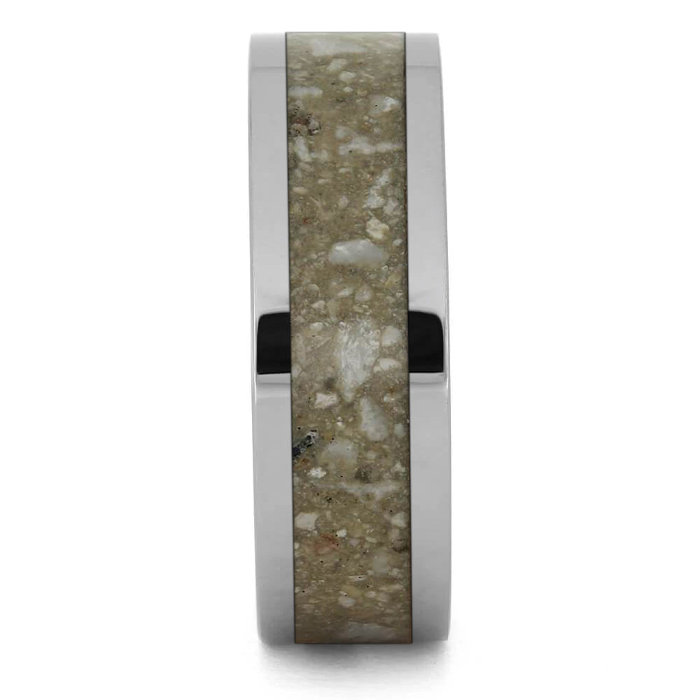 Simple, Titanium Memorial Ring With Ashes - Jewelry by Johan