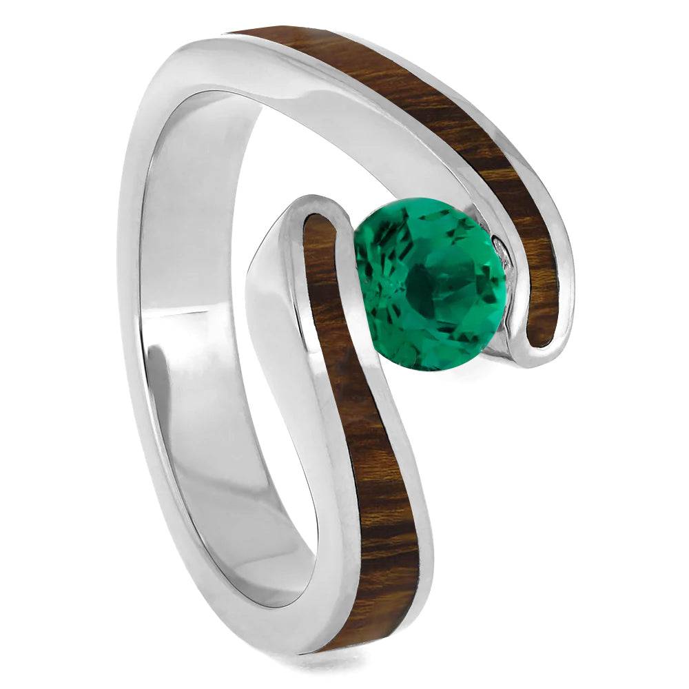 Emerald Engagement Ring