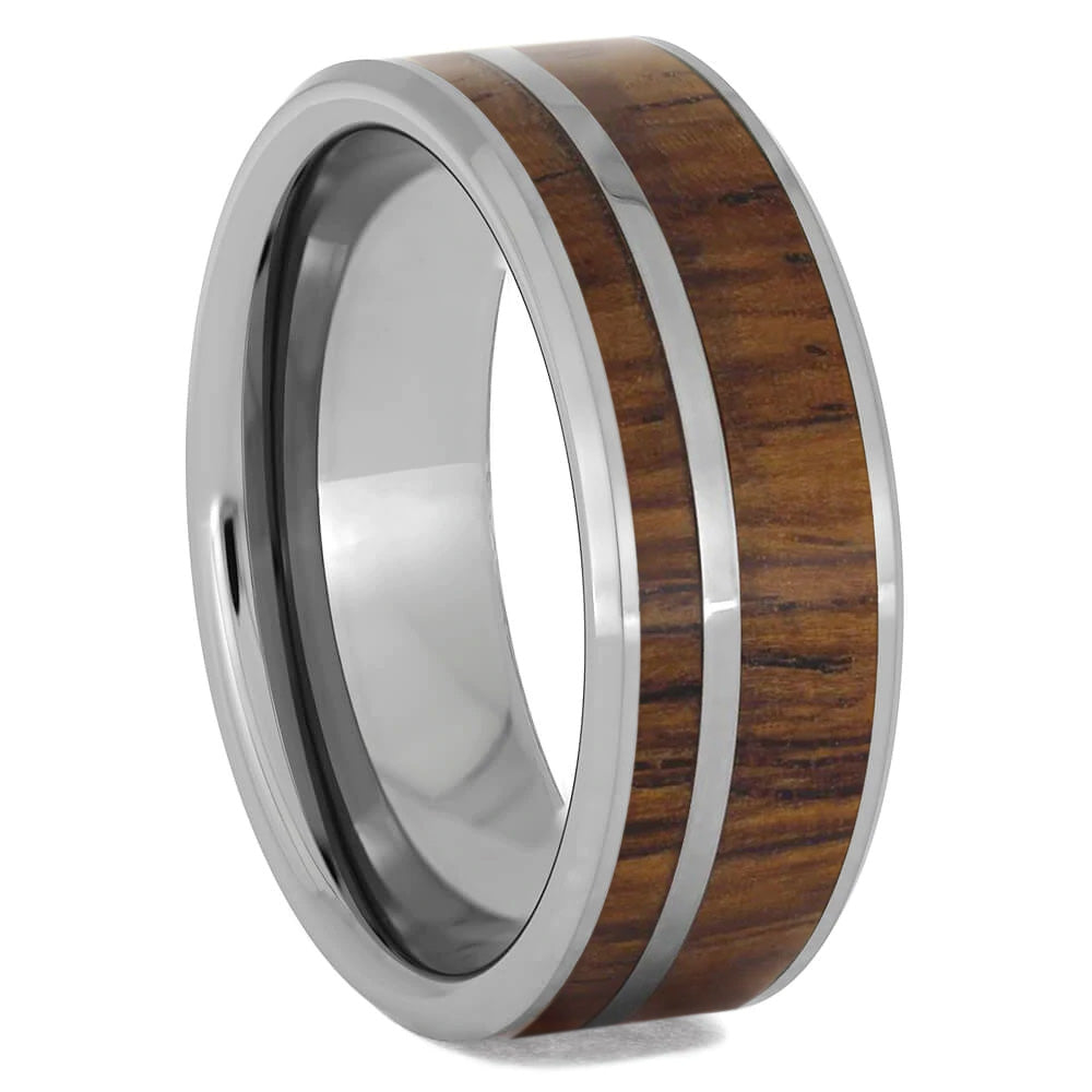 Honduran Rosewood Wedding Band for Musician