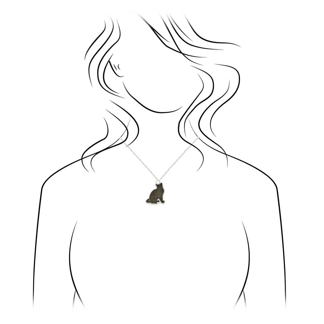 Personalized Pet cat Memorial Necklace | Zazzle