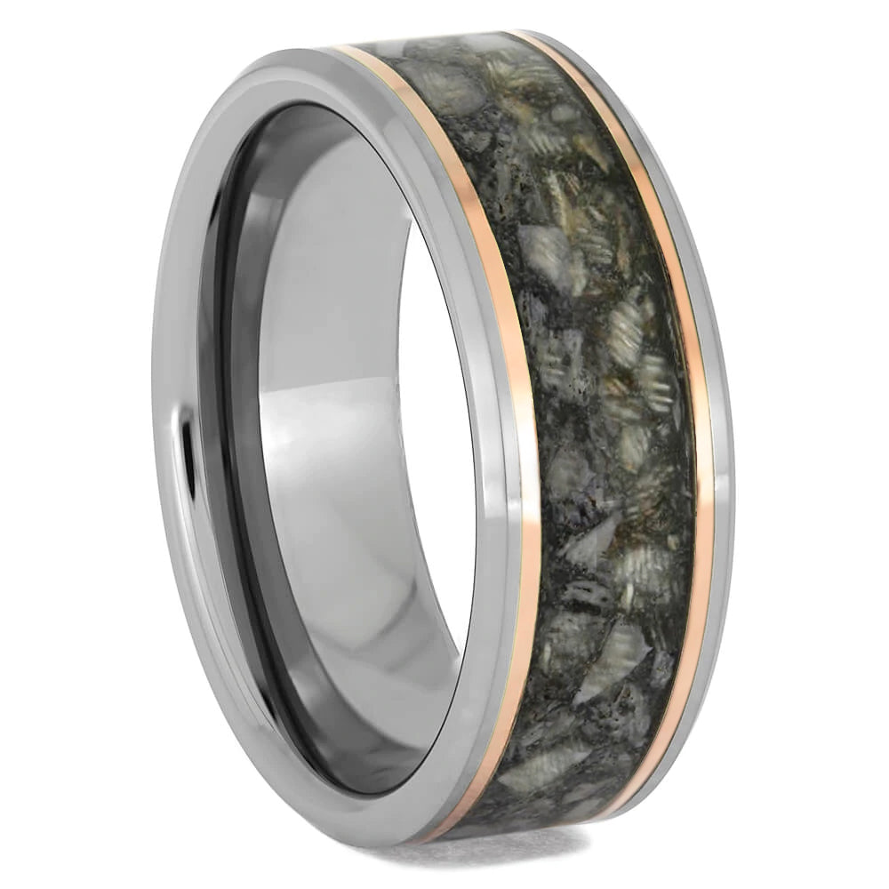 Horse Memorial Ring with Gold Pinstripes | Jewelry by Johan