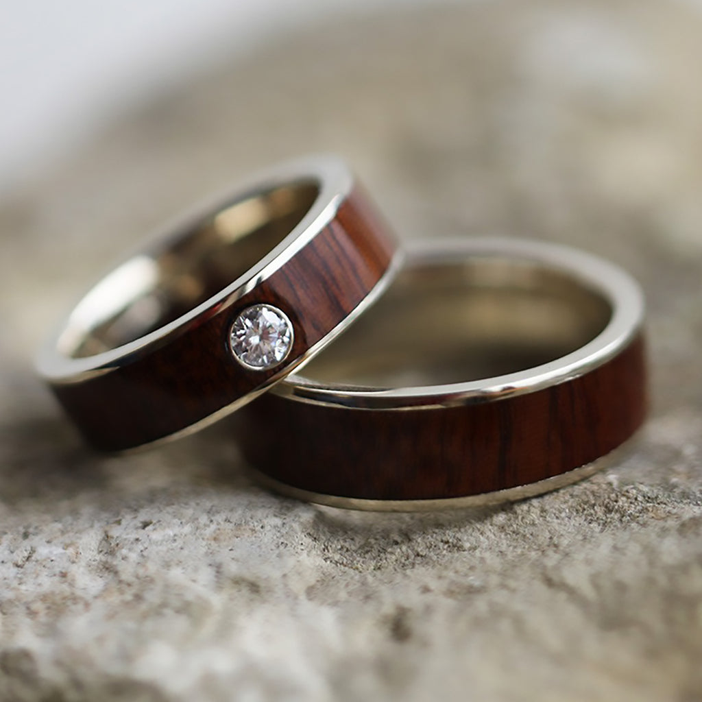Wood Couples Rings 