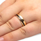 Solid Gold Dinosaur Wedding Band, 6mm Ring - Jewelry by Johan