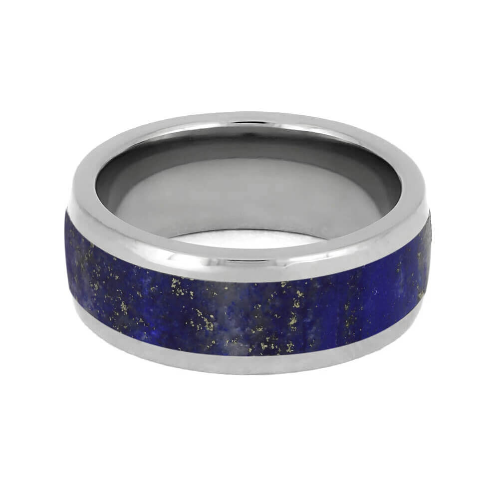 Men's Lapis Lazuli Ring in Titanium-3431 - Jewelry by Johan