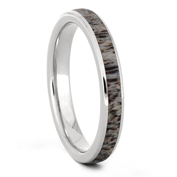 Women's Deer Antler Wedding Band