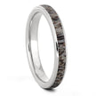 Women's Deer Antler Wedding Band