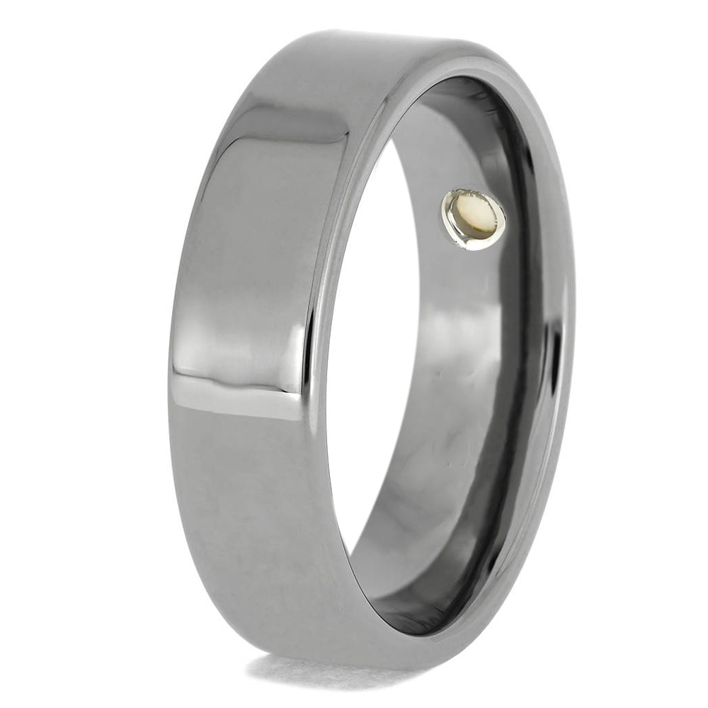 Bezel Set Gemstone Engagement Ring or Wedding Band - Jewelry by Johan