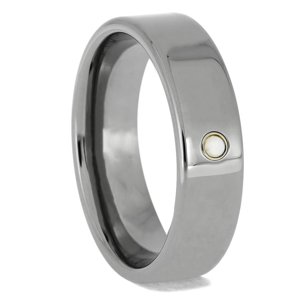 Bezel Set Gemstone Engagement Ring or Wedding Band - Jewelry by Johan