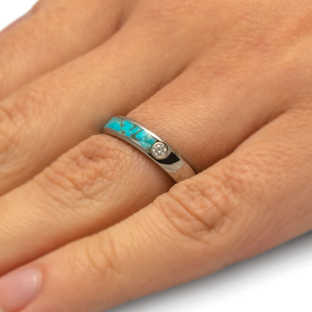 Women's Turquoise Wedding Ring