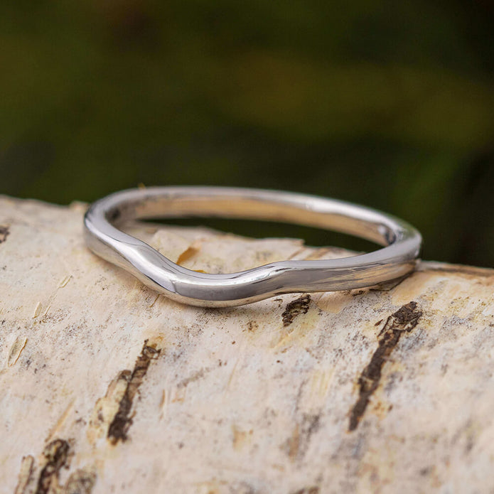 2mm Custom Wedding Band With Curve - JBJ
