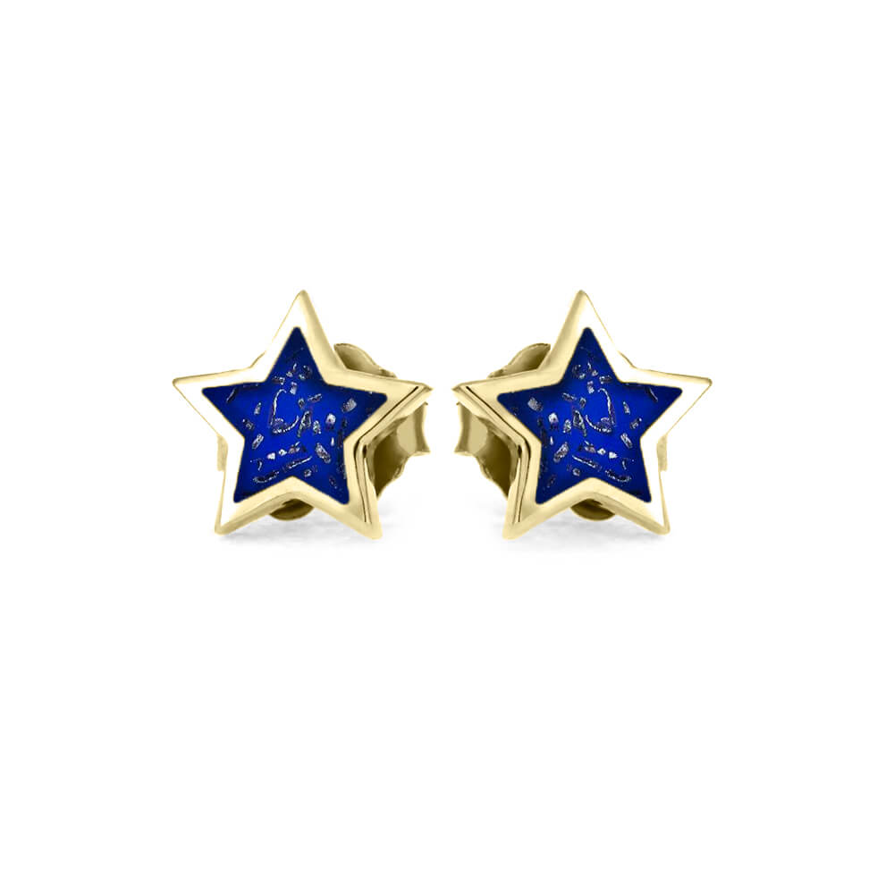 Stardust™ Stud Earrings In Yellow Gold