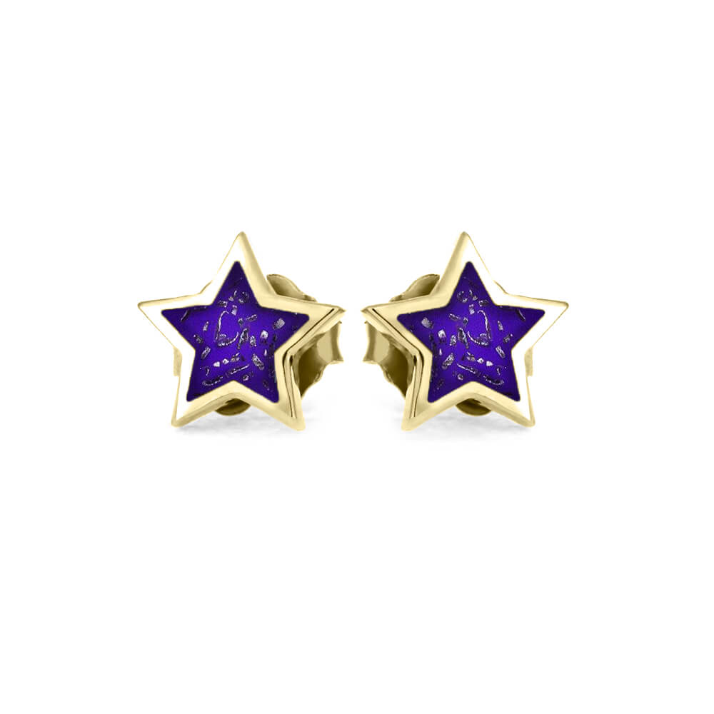 Stardust™ Stud Earrings In Yellow Gold