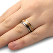 Crushed Dinosaur Bone and Oak Wood Mountain Design Ring-3548 - Jewelry by Johan