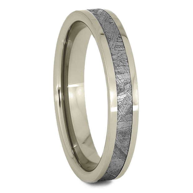 Thin Gibeon Meteorite Wedding Band, 4mm Ring - Jewelry by Johan