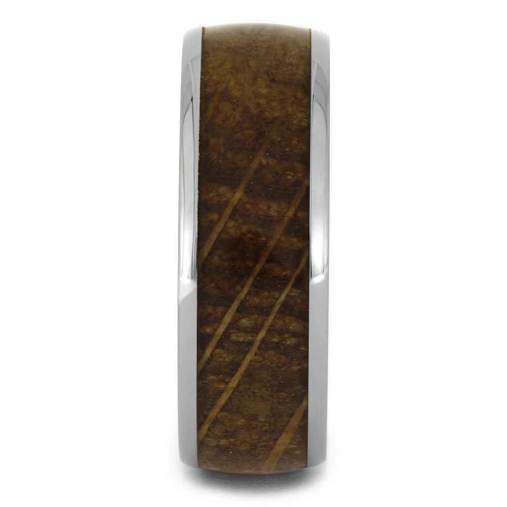 Whiskey Oak Wood Ring Men's Wedding Band, In Stock-SIG3029 - Jewelry by Johan