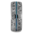 Meteorite & Blue Opal Men's Wedding Band - Jewelry by Johan
