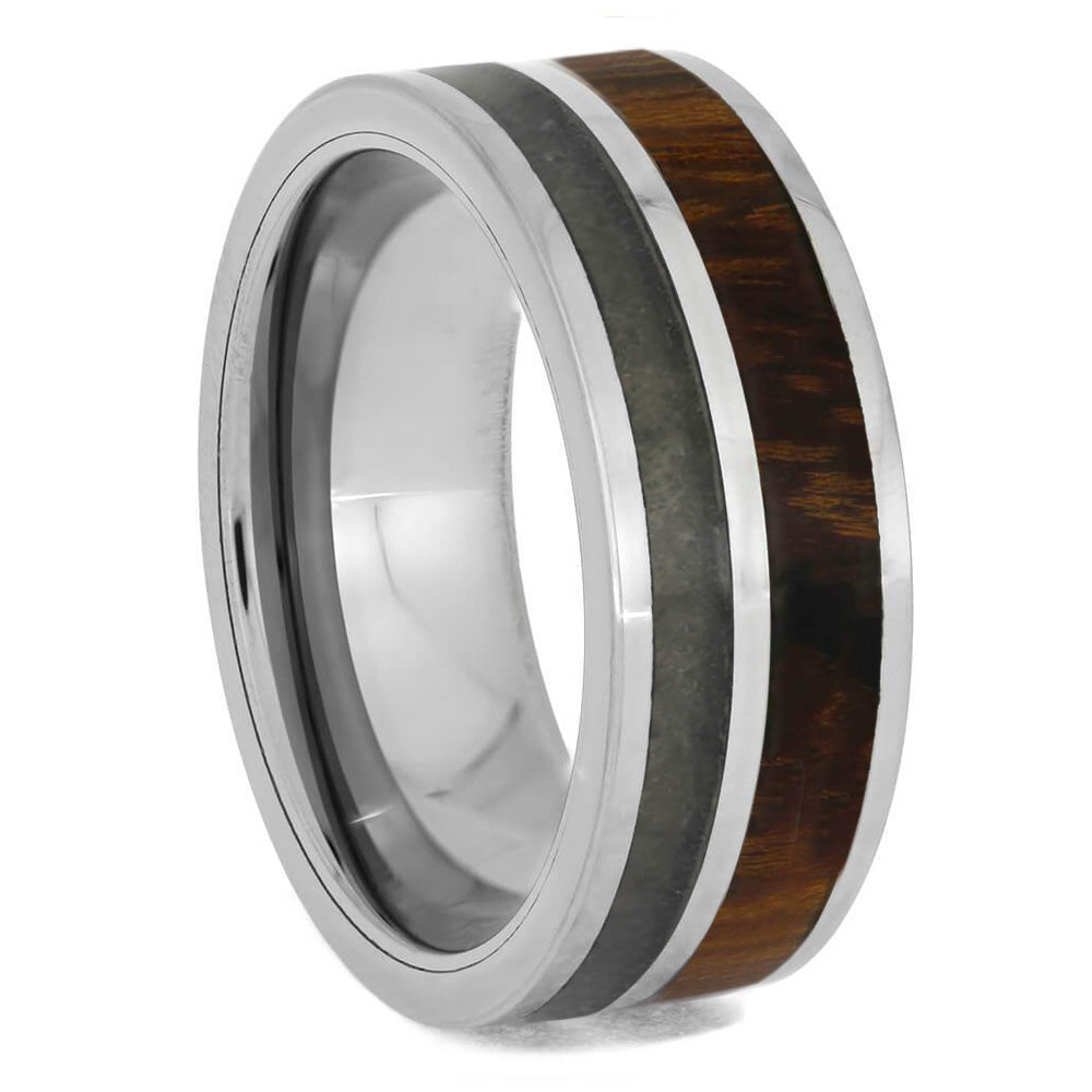 Wood and Tungsten Wedding Bands