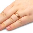 Custom Rose Gold Wedding Band, Cherry Wood Ring