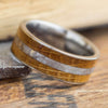 Meteorite and Whiskey Barrel Oak Wedding Band