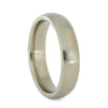 Round White Gold Wedding Band with Matte Finish, All Metal Ring-3845 - Jewelry by Johan