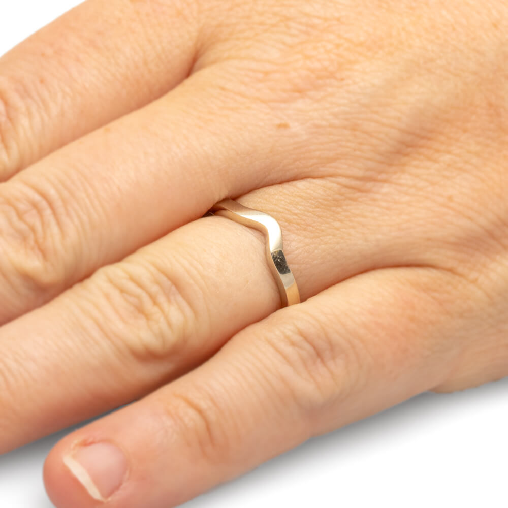 Simple Custom Wedding Band for Women-3869WG - Jewelry by Johan