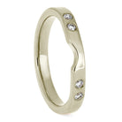 Turquoise Bridal Set, White Gold Engagement Ring With Diamond Shadow Band