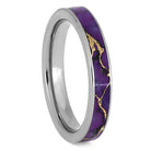 Lava Turquoise Ring, Purple Women's Wedding Band - Jewelry by Johan