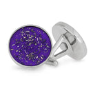 Purple Stardust Cuff Links