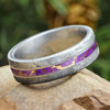 Unique Purple Men's Wedding Band